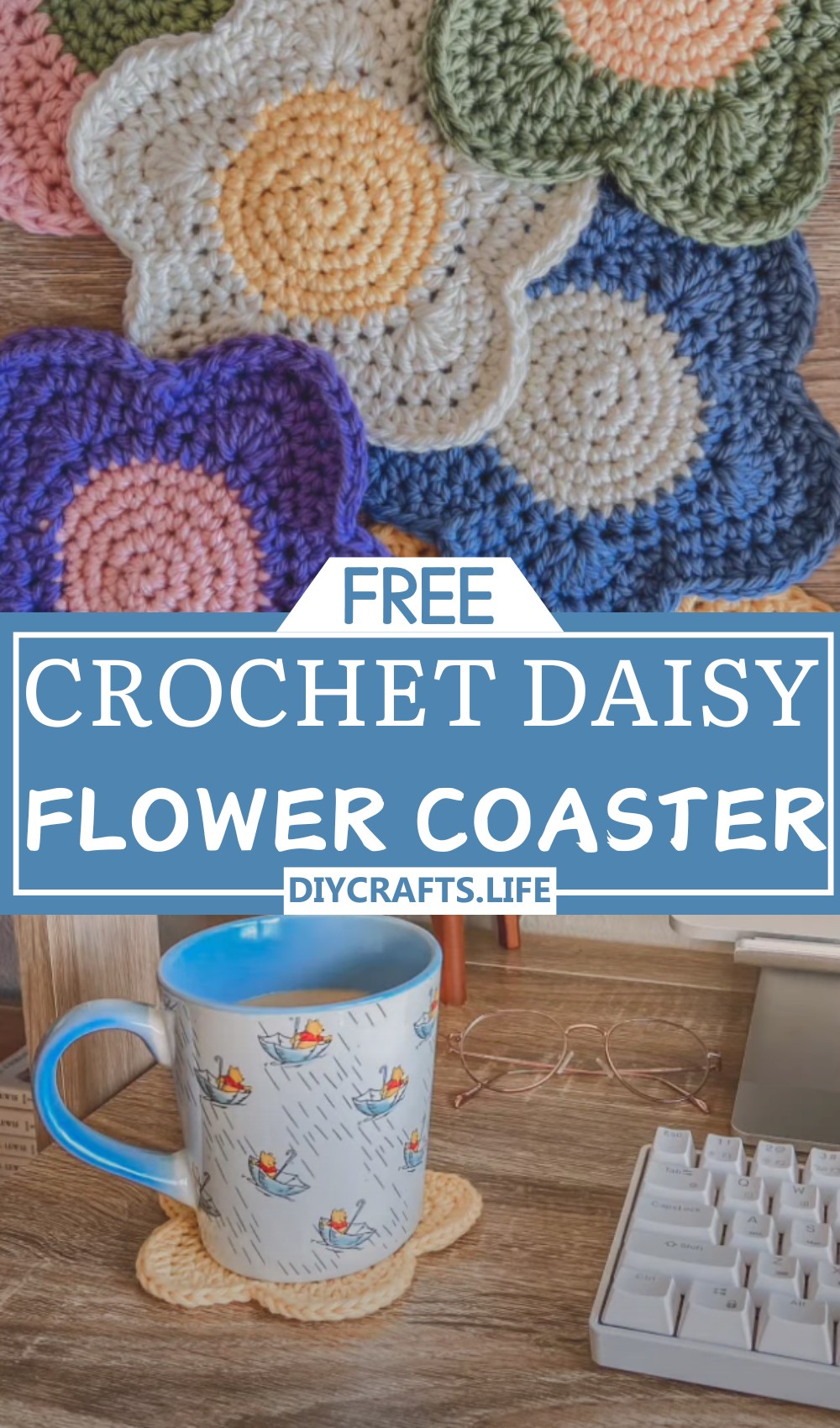 Easy Daisy Flower Coaster