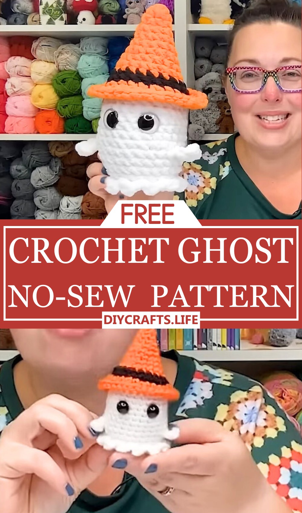 Easy No-Sew Crochet Ghost