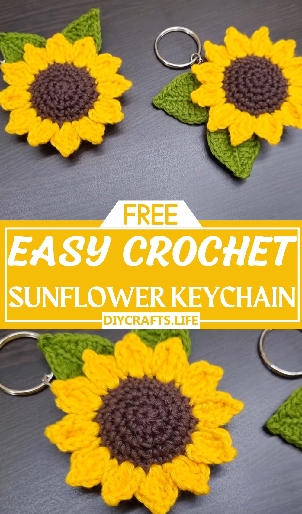Easy Sunflower Keychain