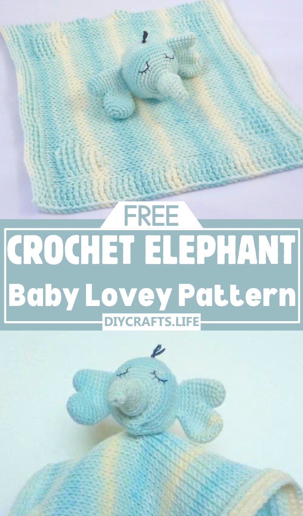 Elephant Baby Lovey