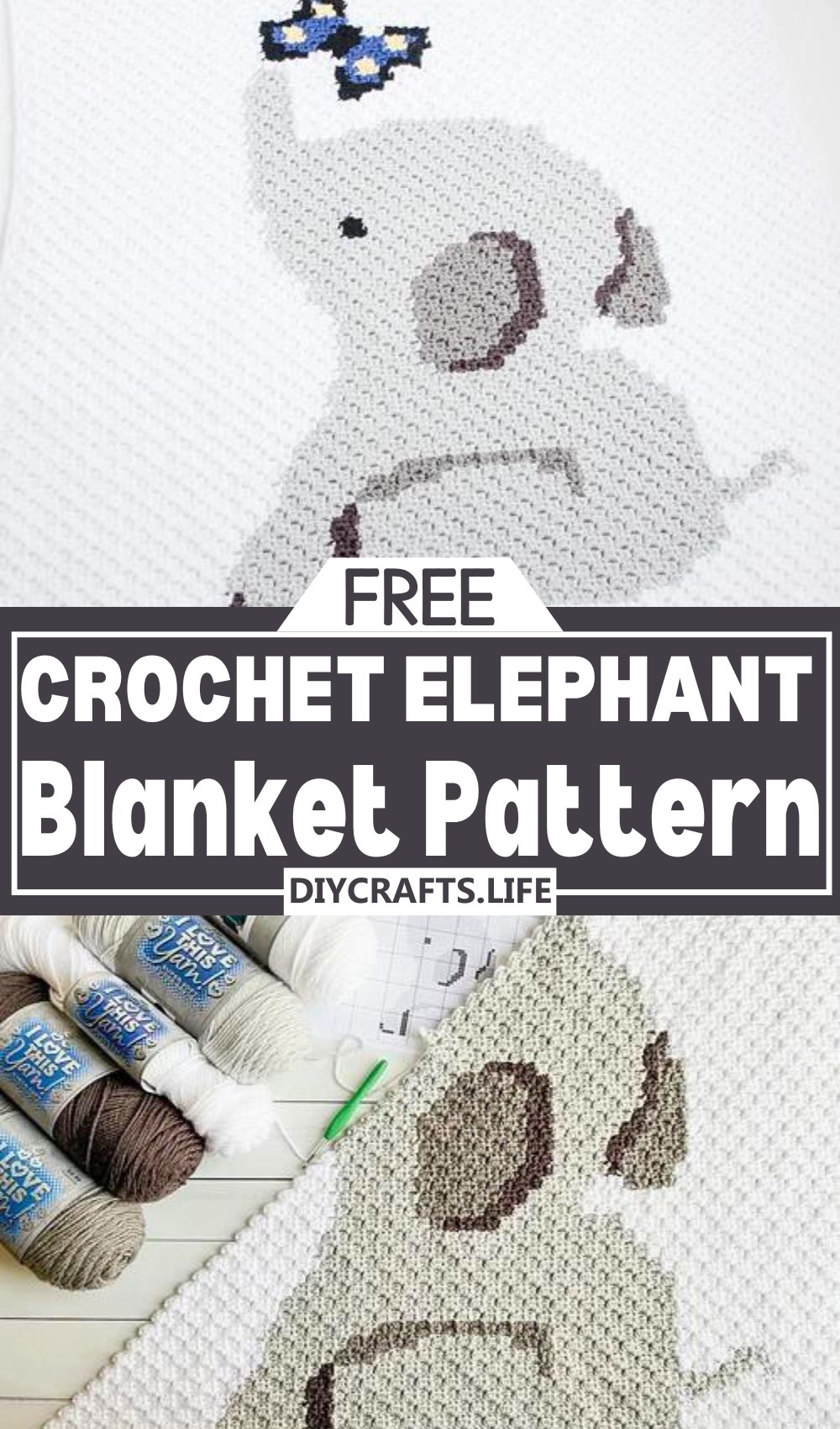Elephant C2C Blanket
