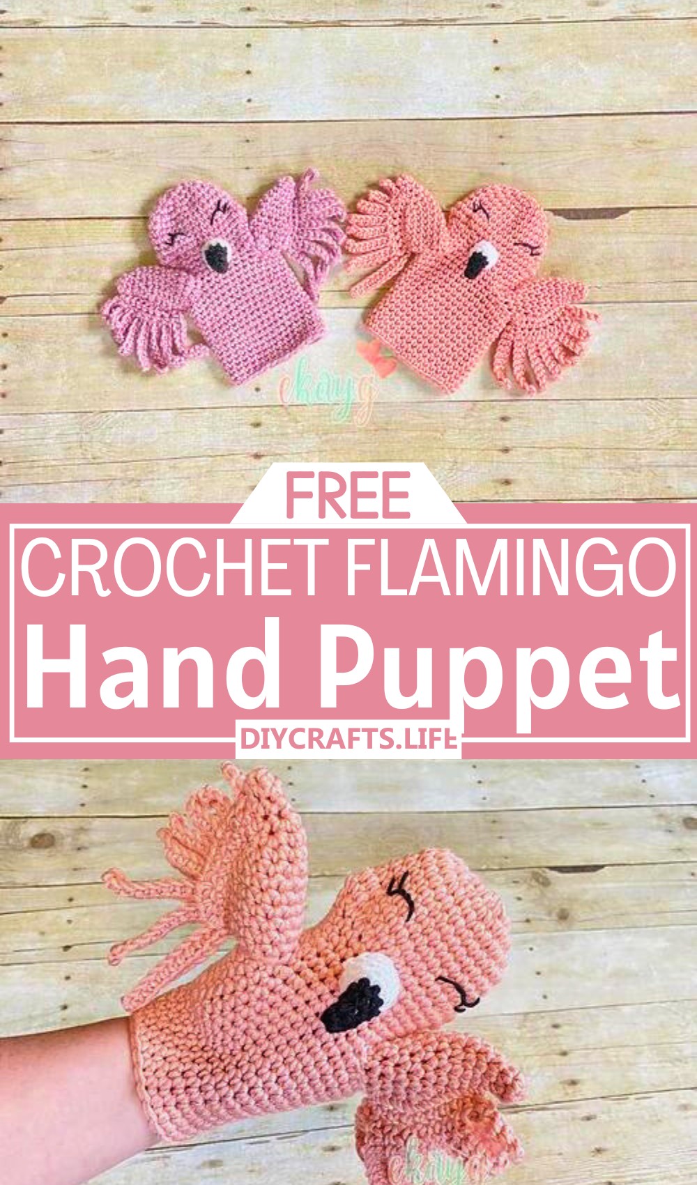 Flamingo Hand Puppet
