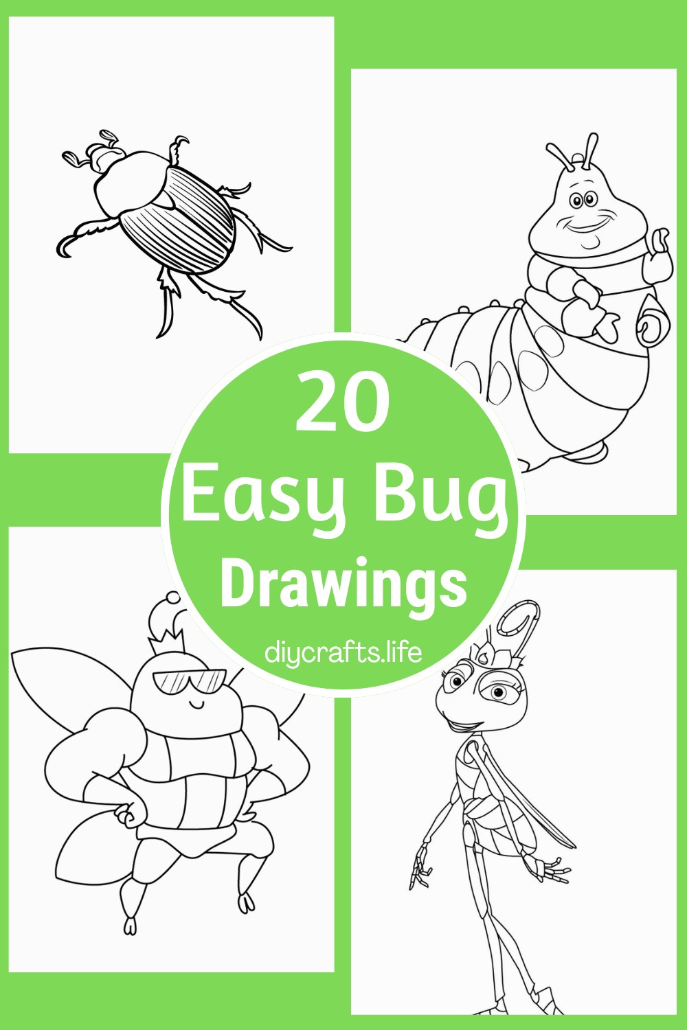 20 Amazing Bug Drawings With Step By Step Guide