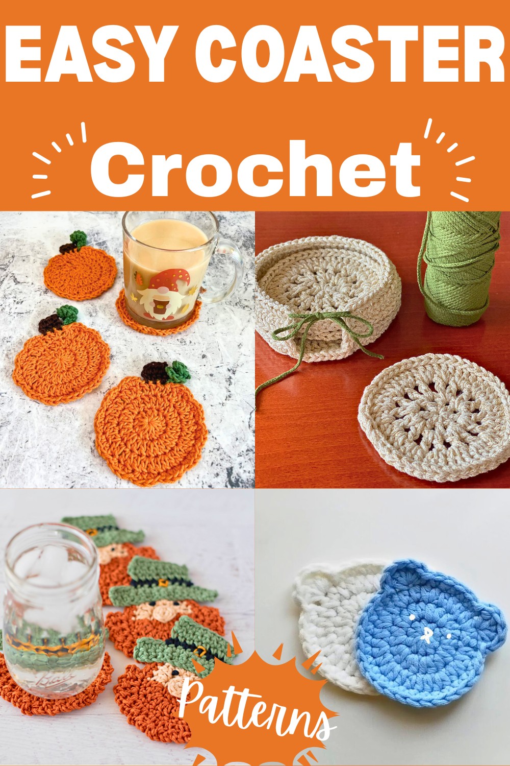 40 Crochet Coaster Patterns Free