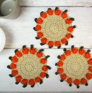 Crochet Fall Coaster Patterns