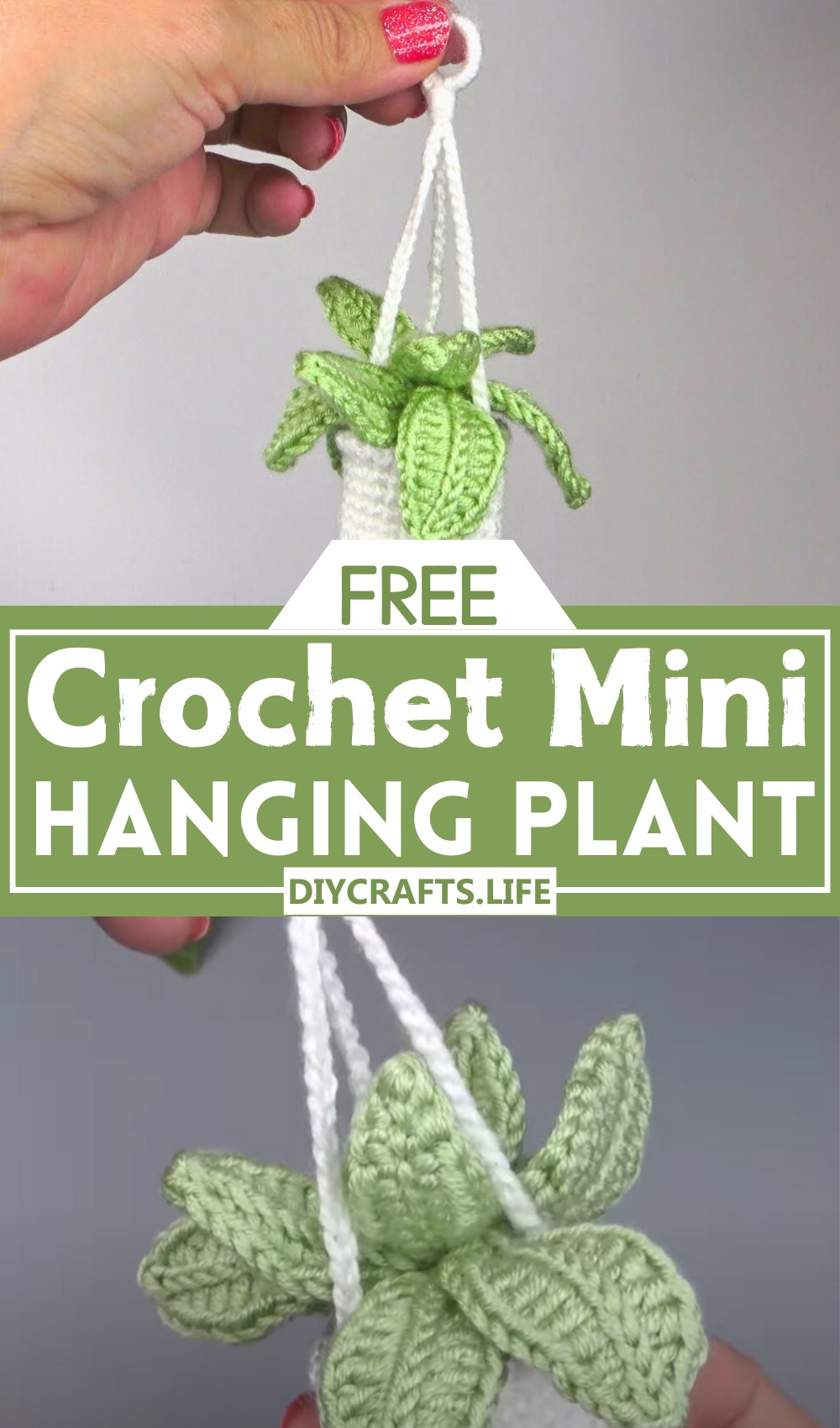 Crochet A Mini Hanging Plant