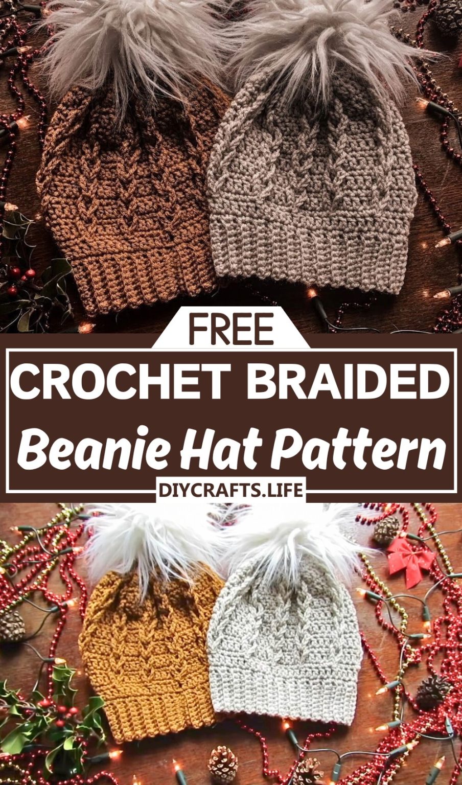 Easy Crochet Beanie Patterns for Warm Winter Hats - DIY Crafts