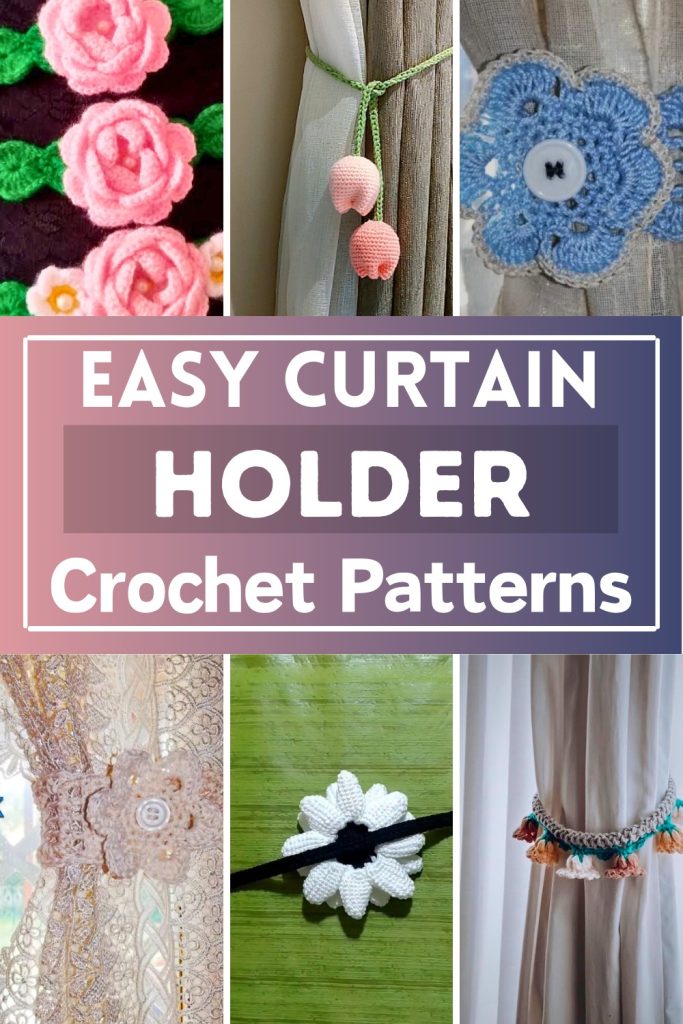 Handmade Crochet Curtain Holder Patterns for Your Home - DIY Crafts
