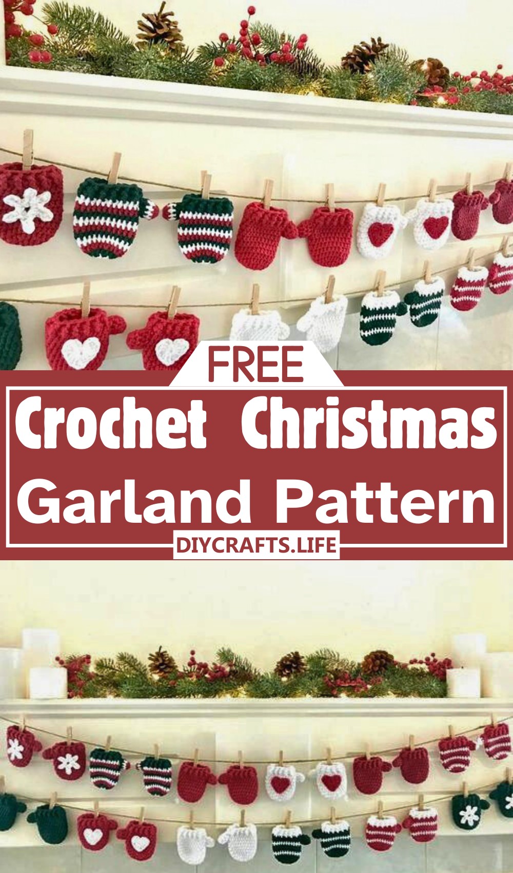Crochet Garland Free Pattern For Christmas