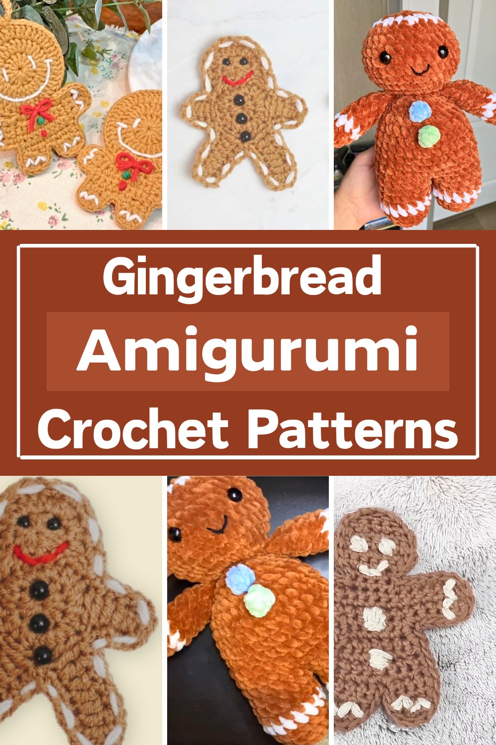 Crochet Gingerbread Amigurumi Patterns