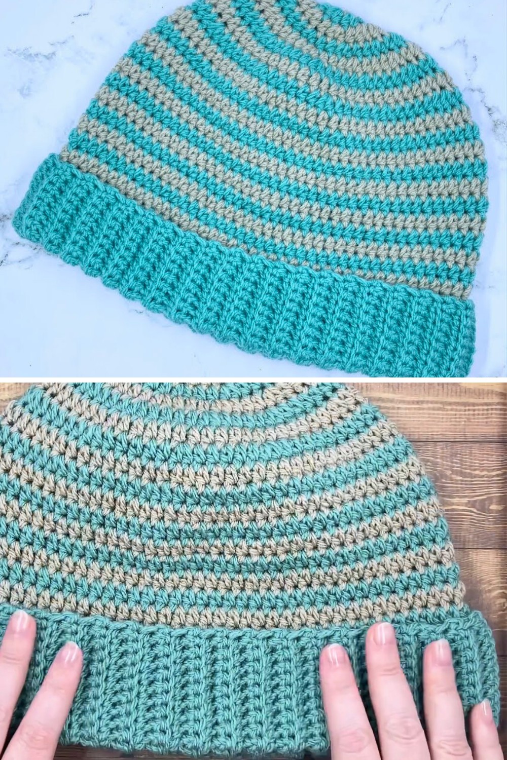 Crochet a Striped Beanie