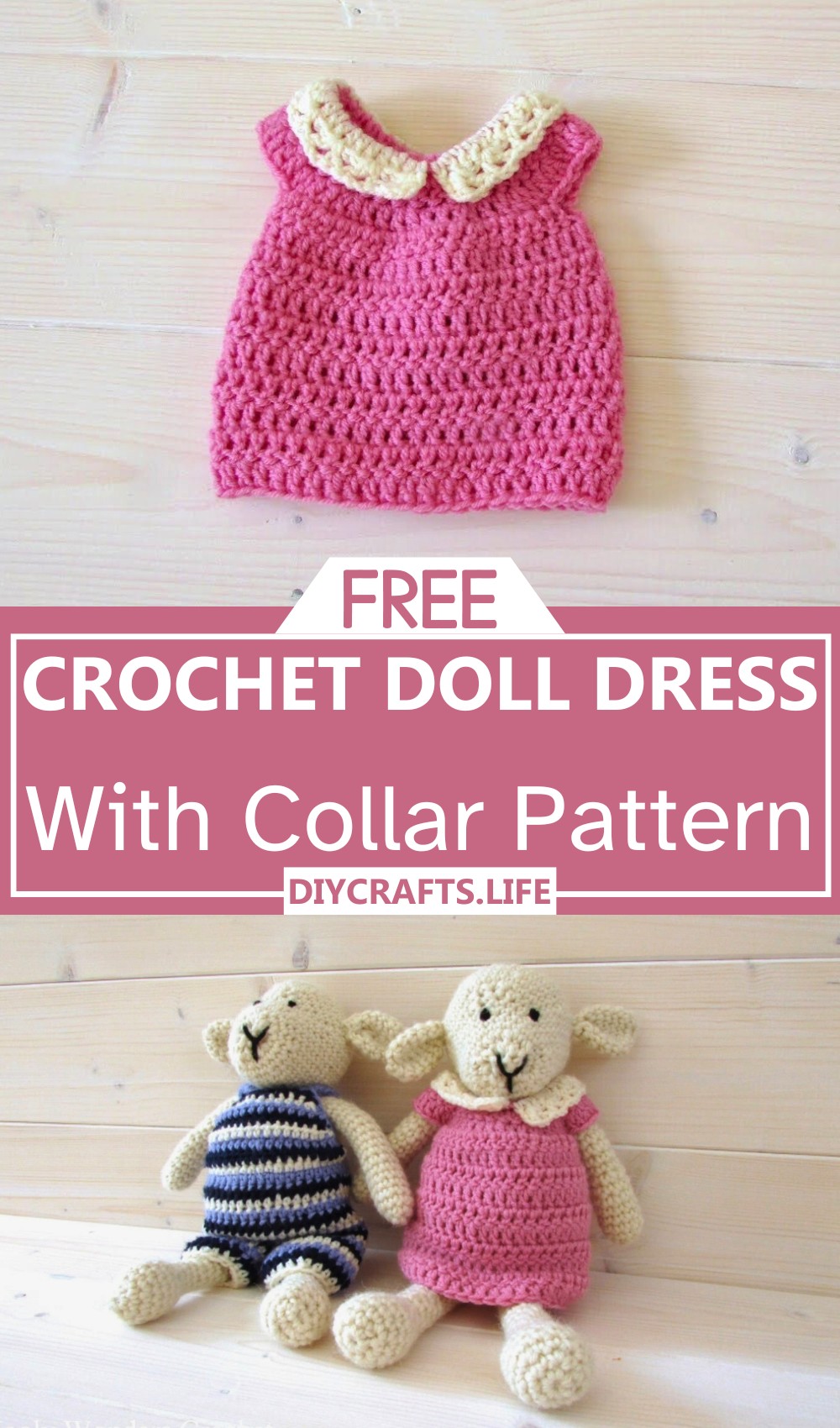 Doll Dress With Collar