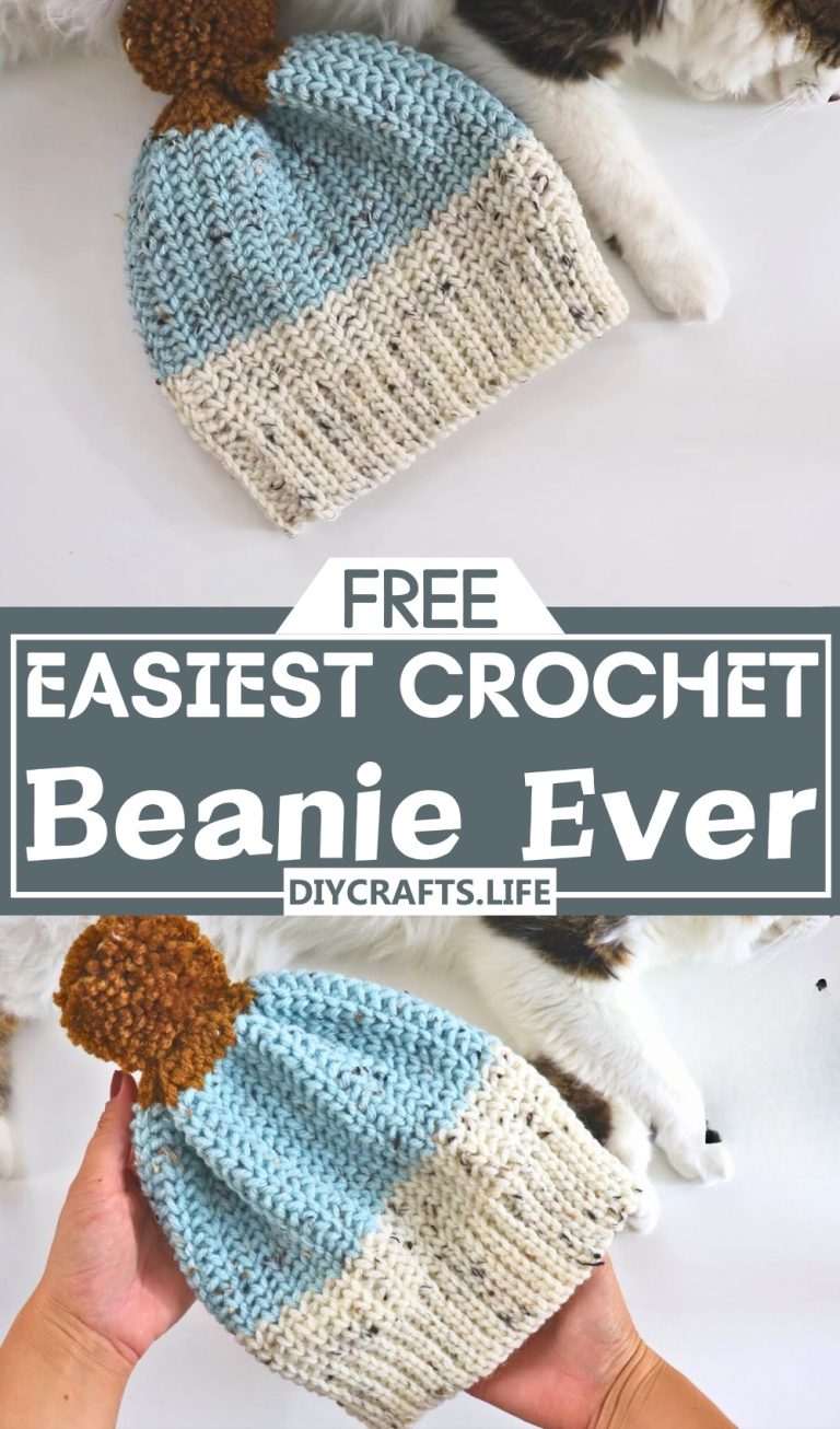 Easy Crochet Beanie Patterns for Warm Winter Hats - DIY Crafts