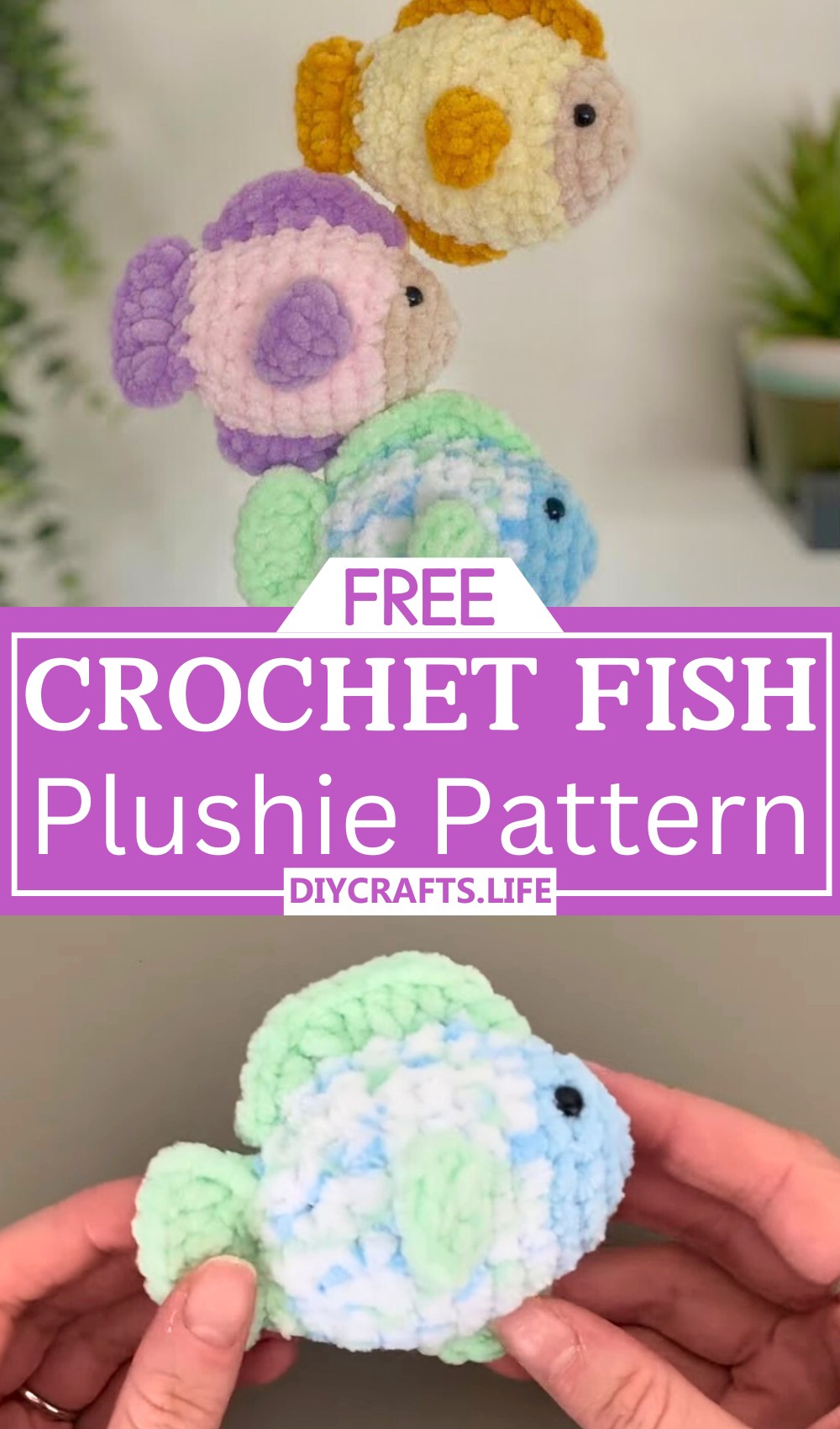 Easy Crochet Fish Plushie