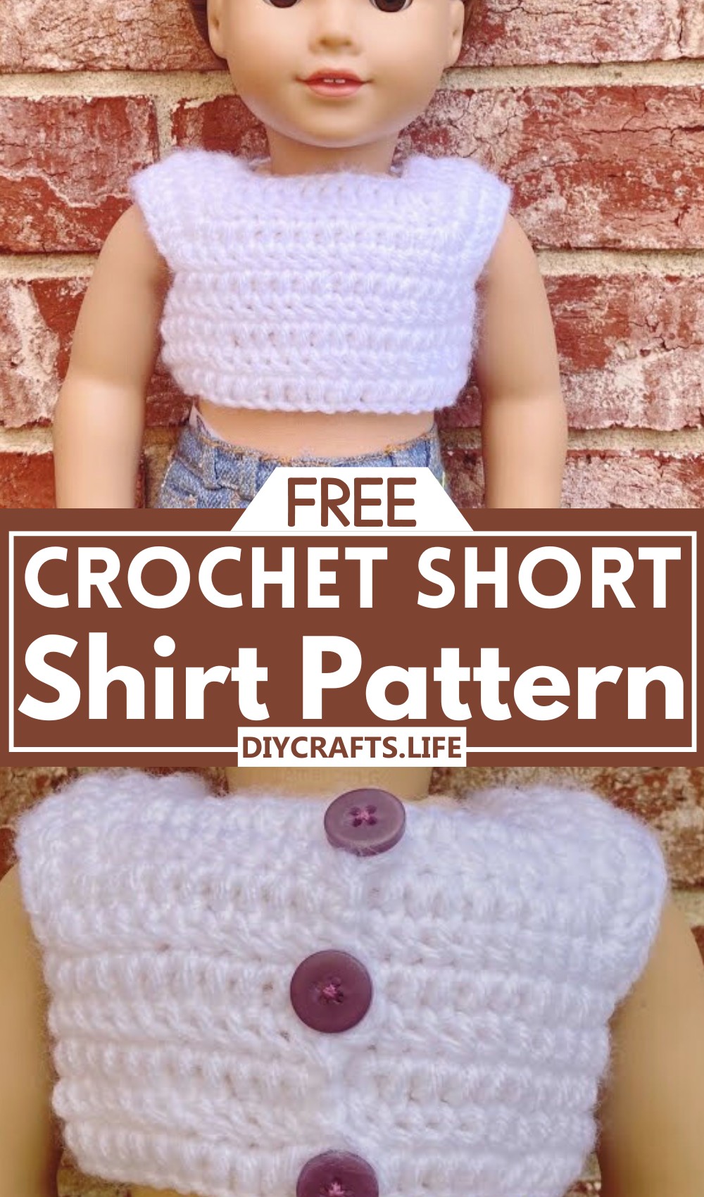 Short Sleeve Shirt for American Girl Dolls