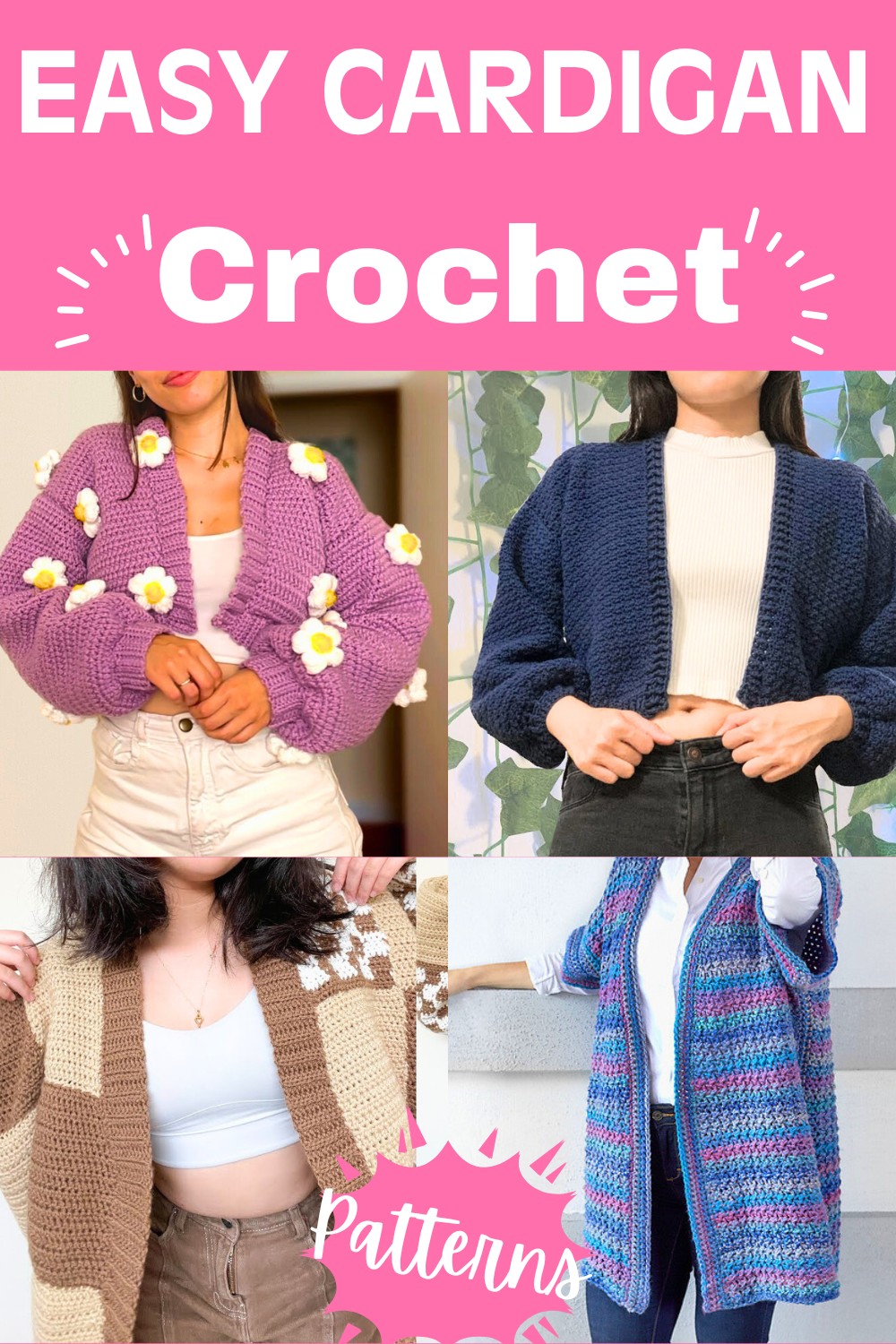 25 Free Crochet Cardigan Patterns For Everyone