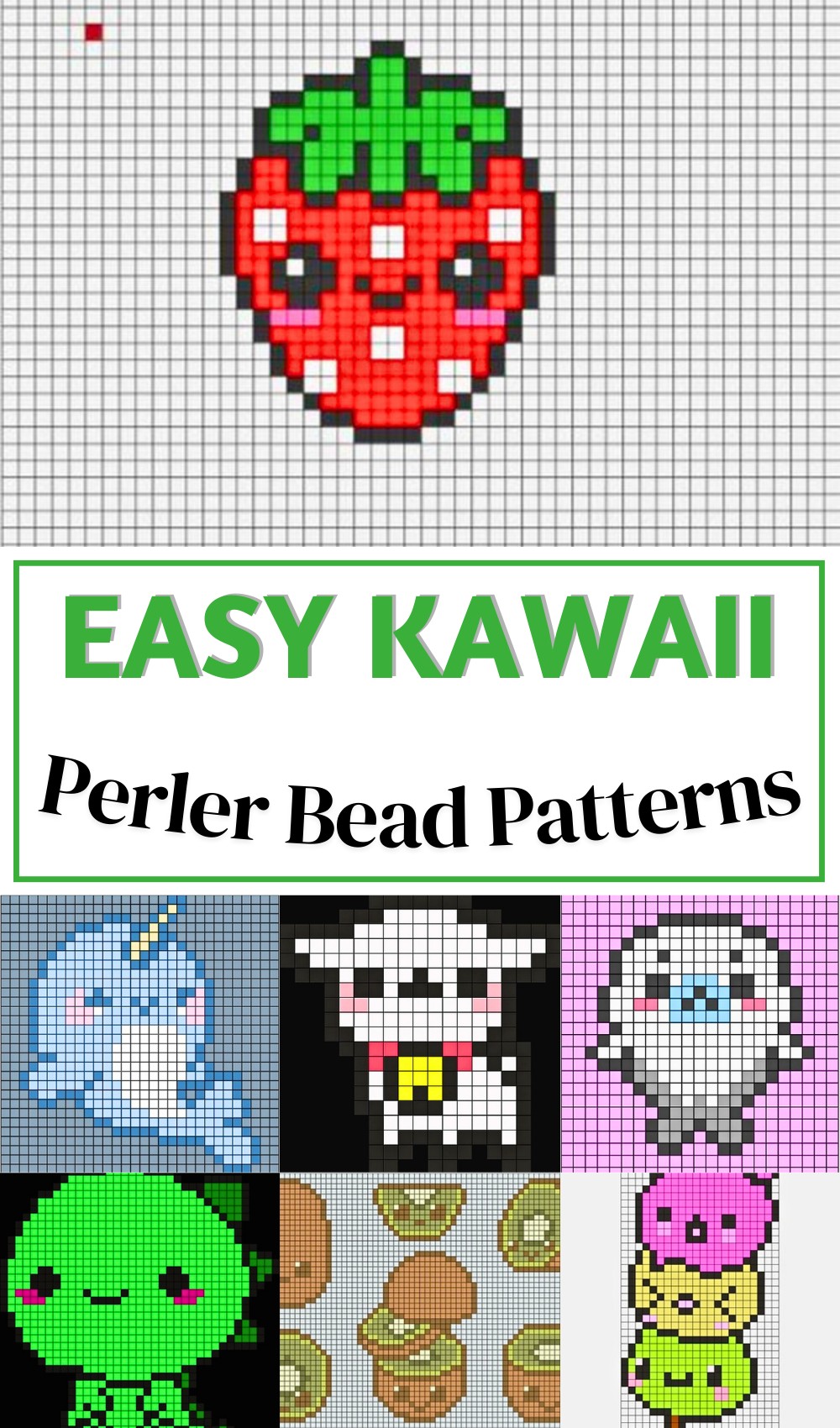 27 Kawaii Perler Bead Patterns For Kids