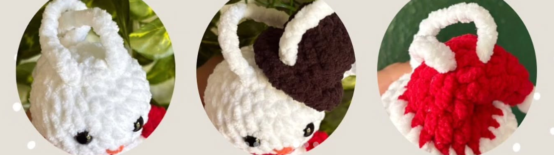 Crochet Snowman Car Hanger Amigurumi Pattern