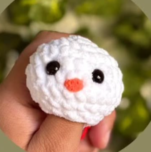 Crochet Snowman Car Hanger Amigurumi Pattern