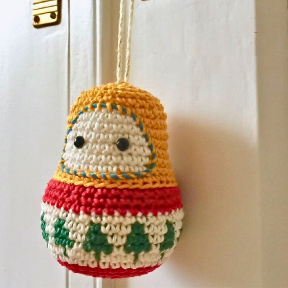Crochet X-mas Matryoshka Pattern