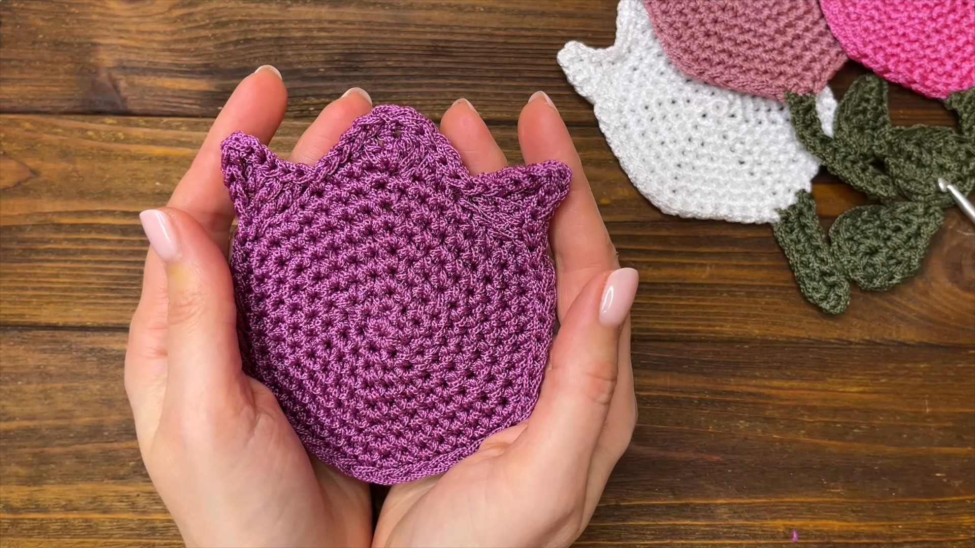 Create Beautiful and Functional Crochet Tulip Coasters Pattern