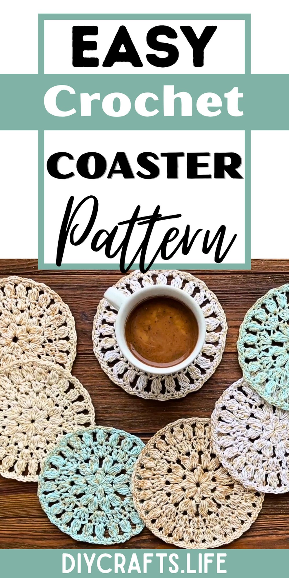 Beautiful and Practical Crochet coaster Pattern