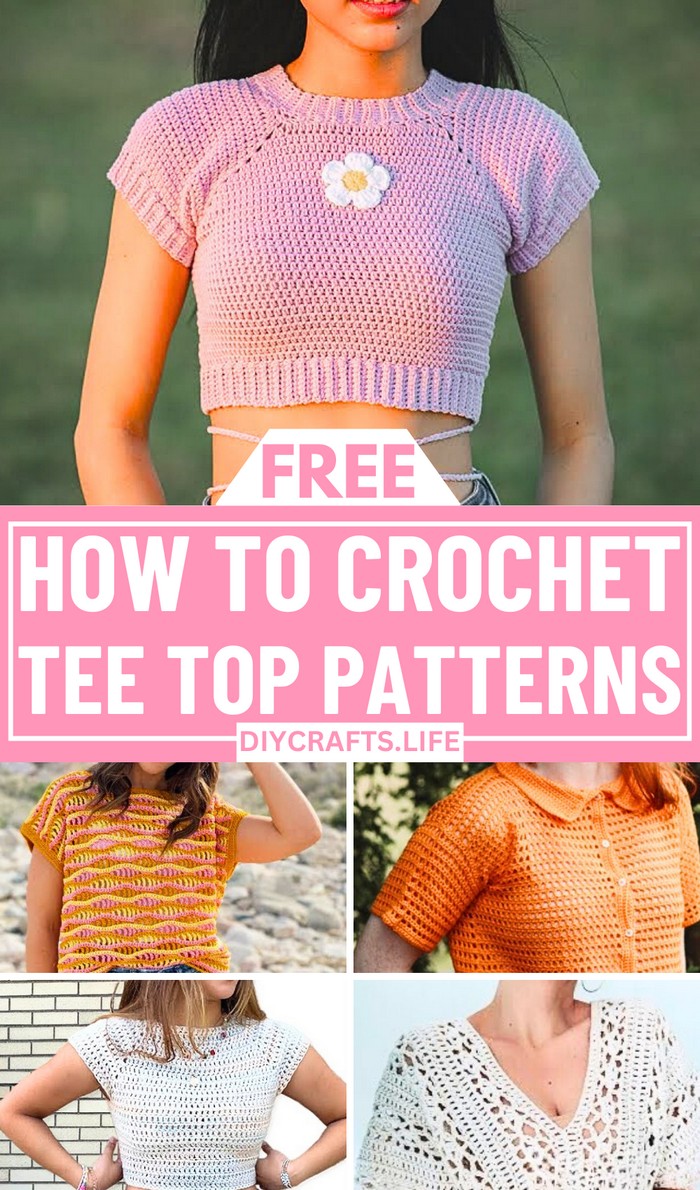 Crochet Tee Top Patterns For Handmade Fashion
