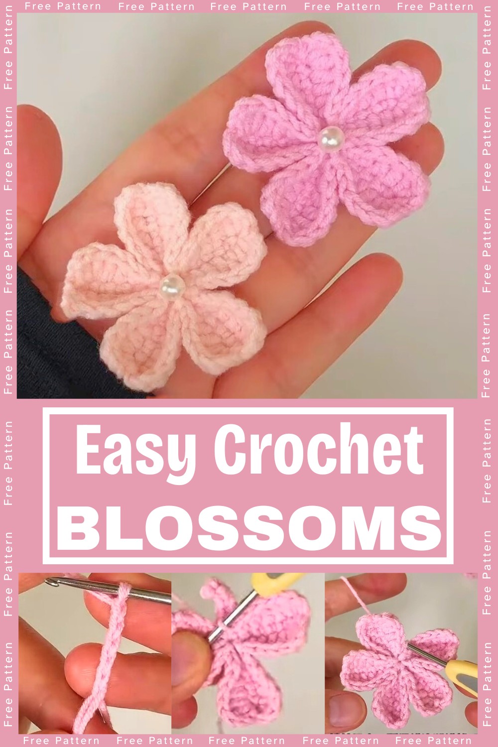 Easy Crochet Blossoms: Step-by-Step Guide for Beginners