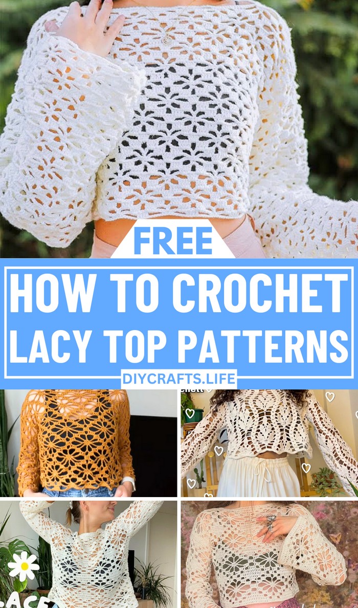 Super Unique Crochet Lacy Top Patterns For Summer Season