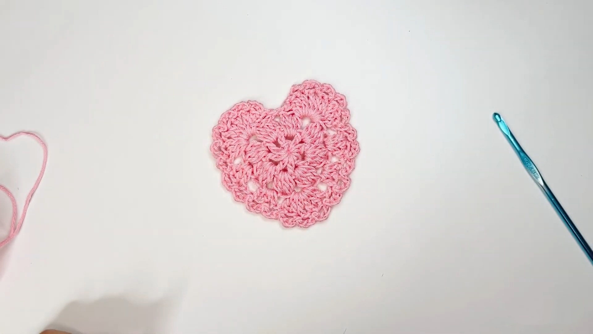 Charming & Delightful Crochet Heart Coaster Pattern
