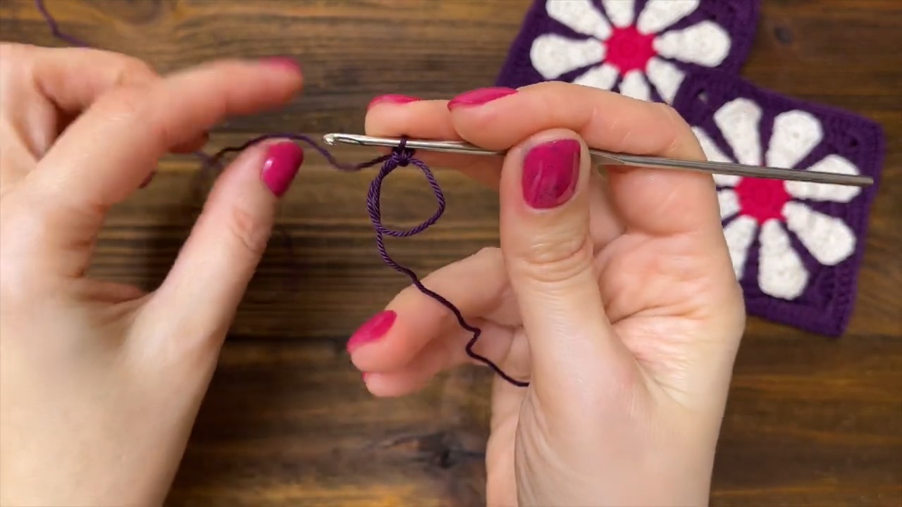 Retro Crochet Flower Square Guide for Beginners