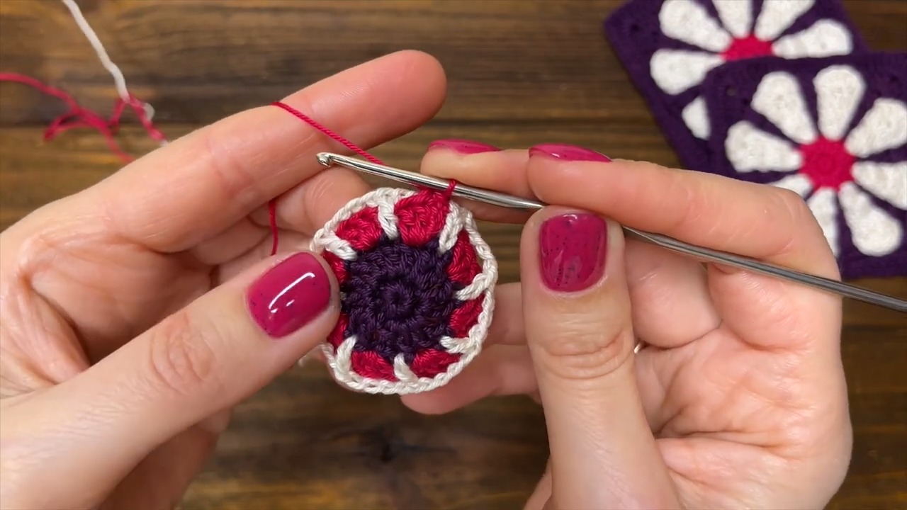 Retro Crochet Flower Square Guide for Beginners