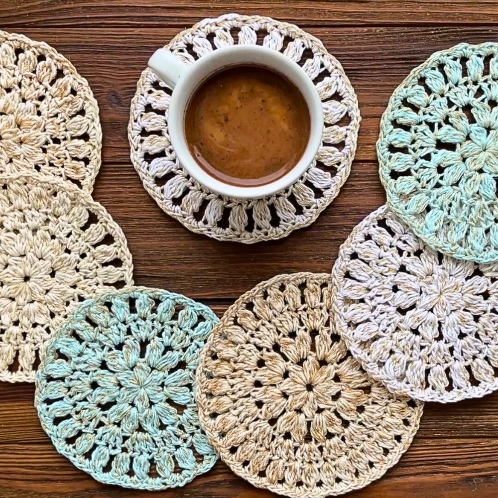 Beautiful and Practical Crochet coaster Pattern