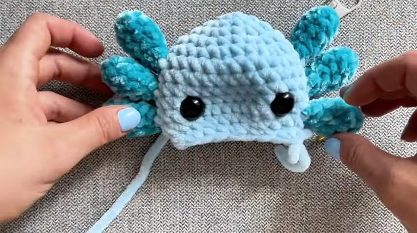 Crochet NO SEW Axolotl - Easy Step-by-Step Pattern