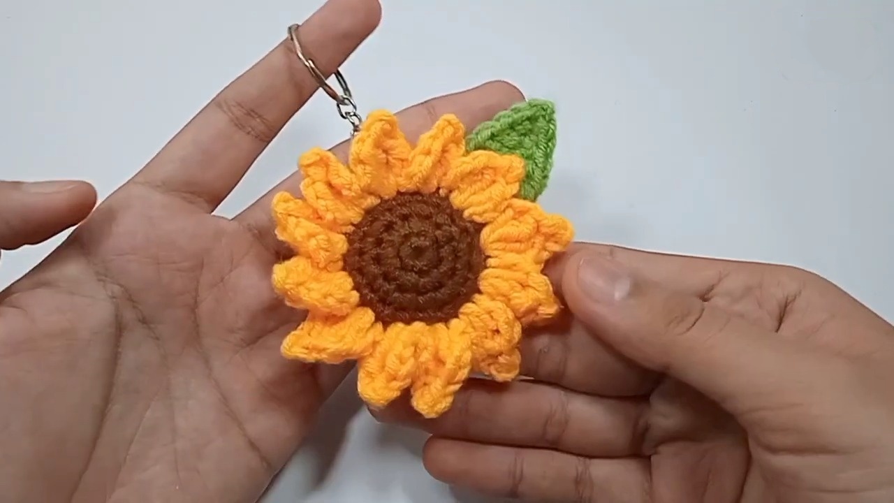 Crochet Sunflower Keychain: A Beginner-Friendly Handmade Project