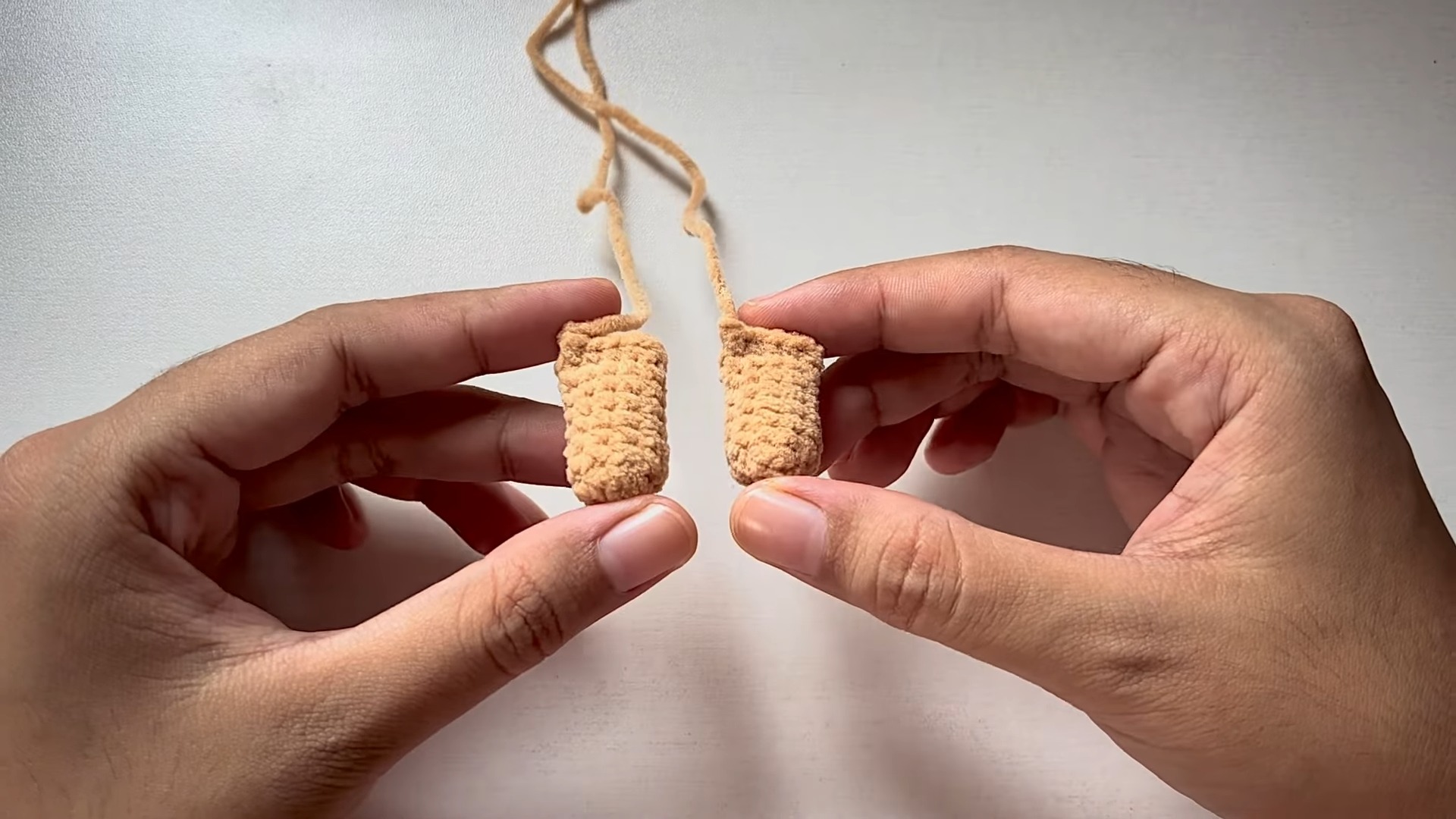 Crochet Adorable Dress-Up Puppy Dog Keychain