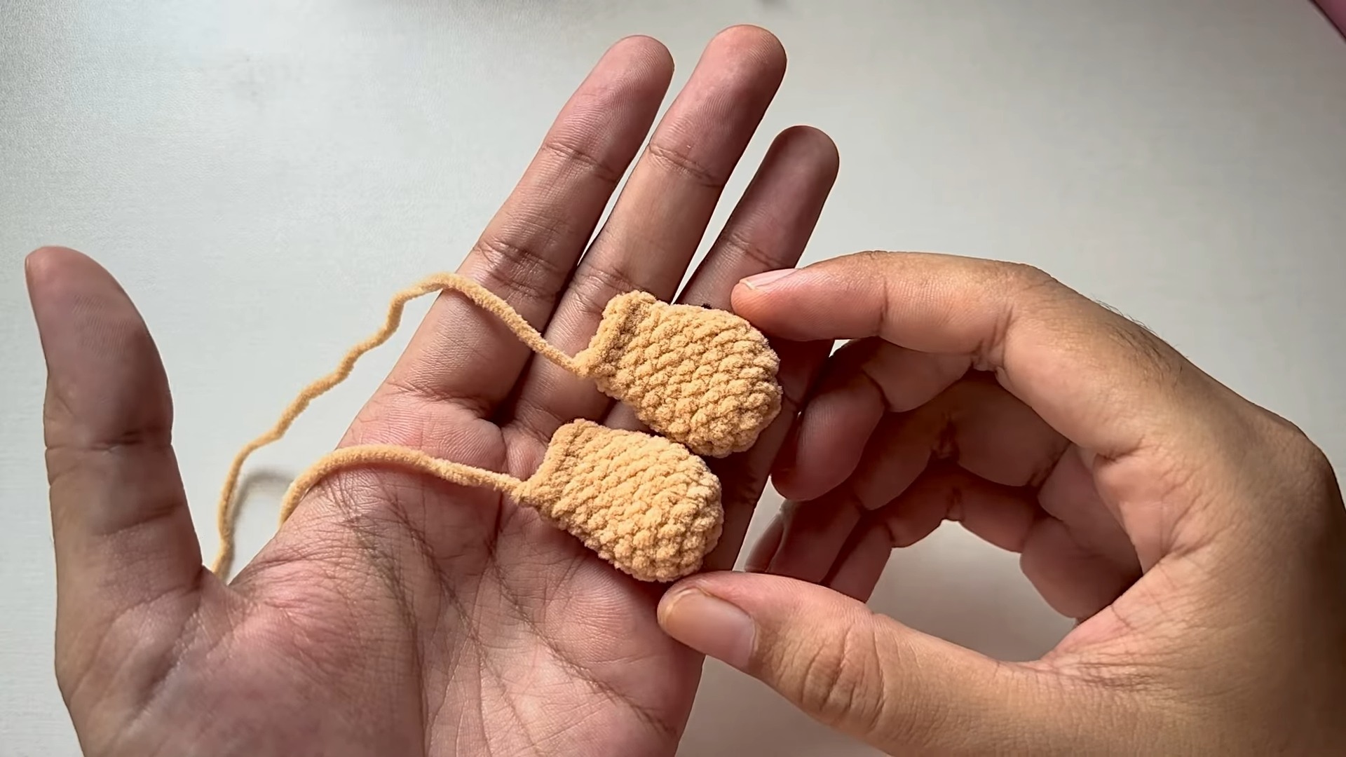 Crochet Adorable Dress-Up Puppy Dog Keychain