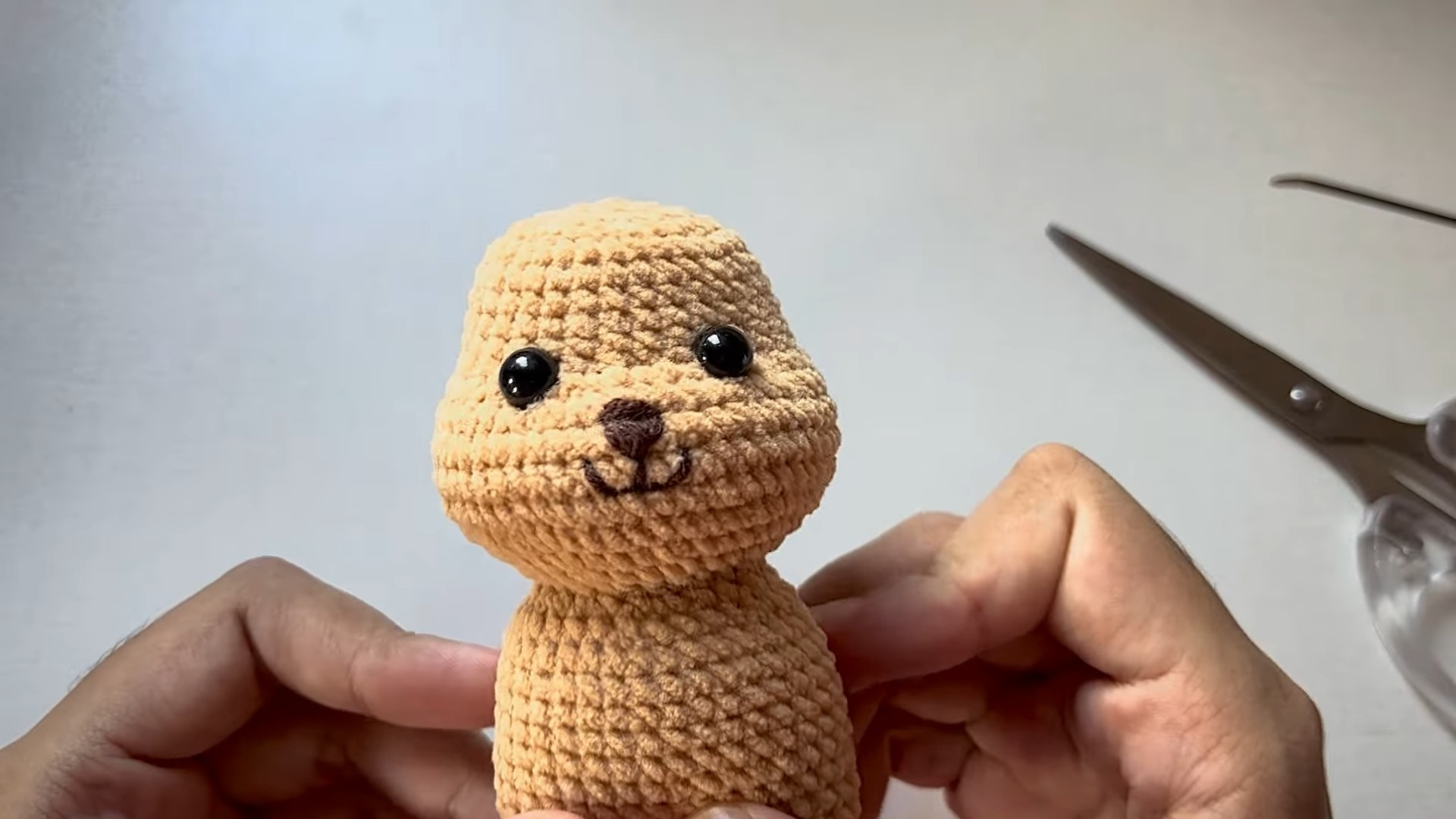 Crochet Adorable Dress-Up Puppy Dog Keychain