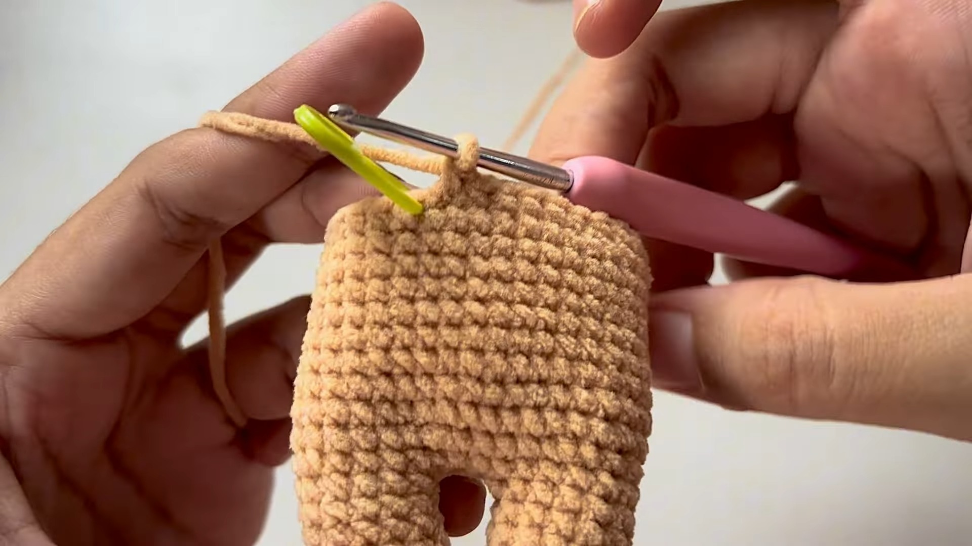 Crochet Adorable Dress-Up Puppy Dog Keychain