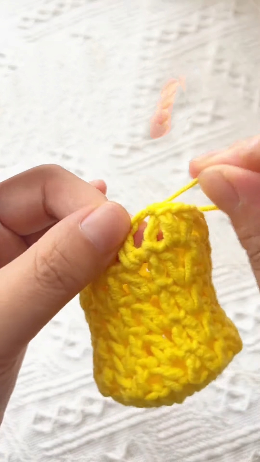 Crochet Pineapple Earphone Bag