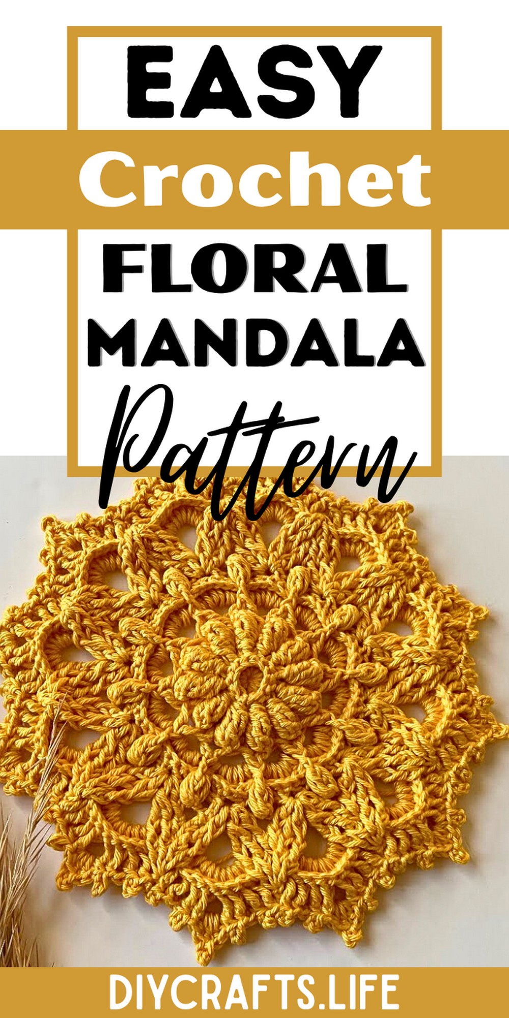 Crochet Amazing Floral Mandala Pattern