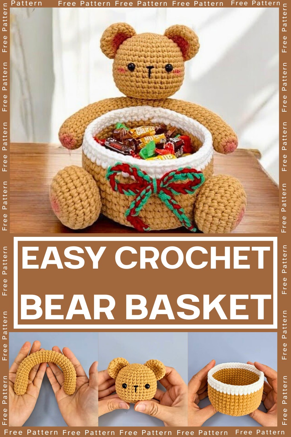 Crochet Bear Basket