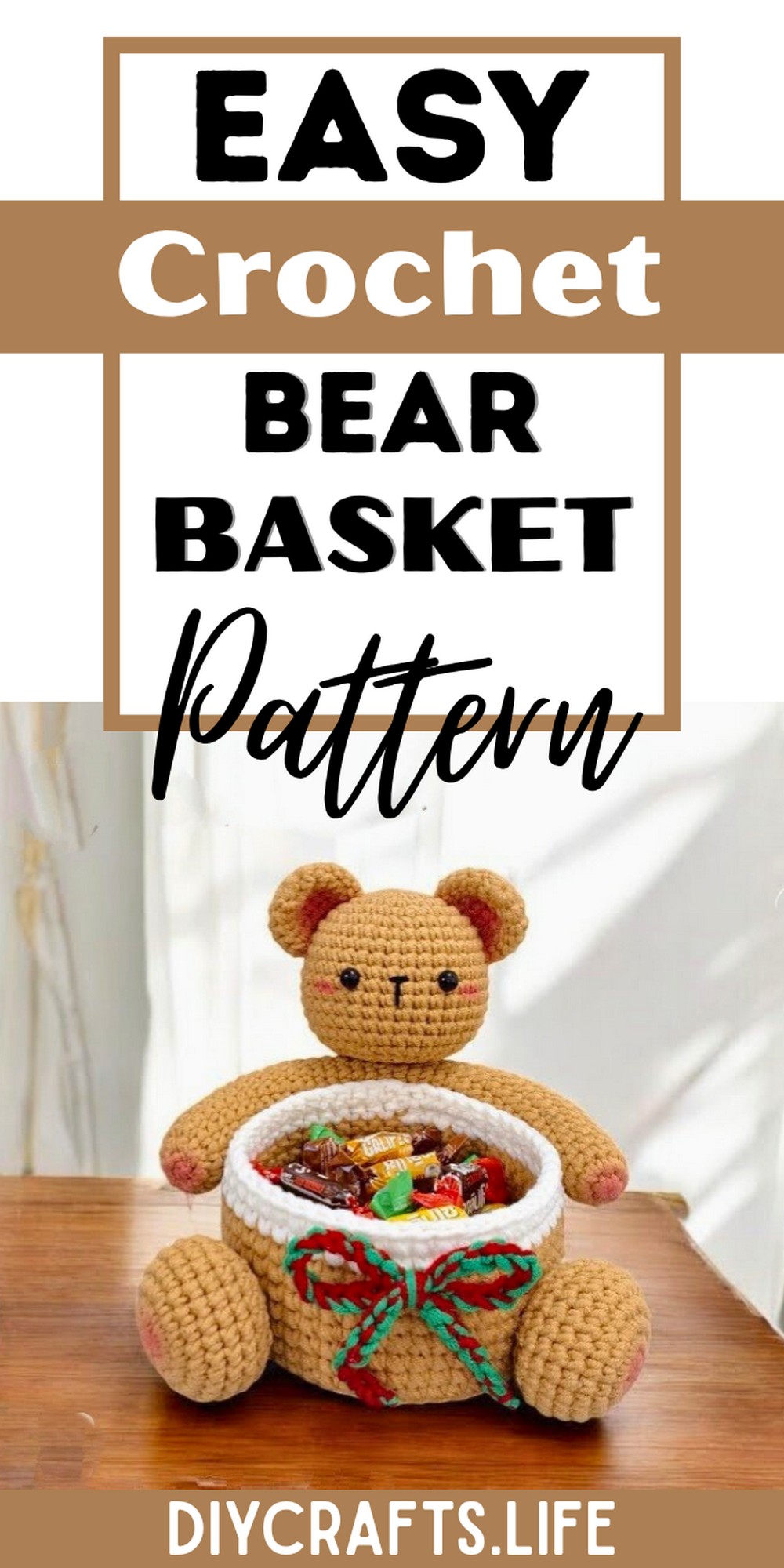 Crochet Bear Basket