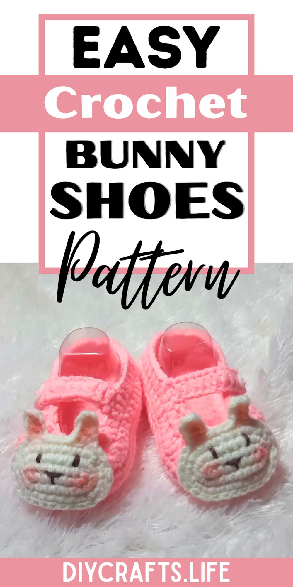 Crochet Bunny Baby Shoes