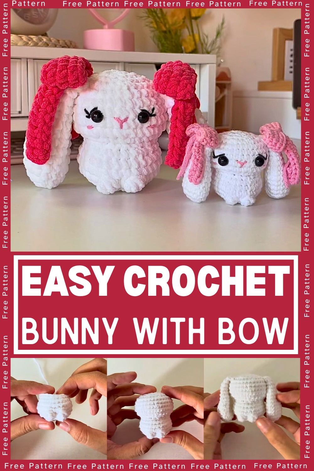 Crochet Bunny with Bow