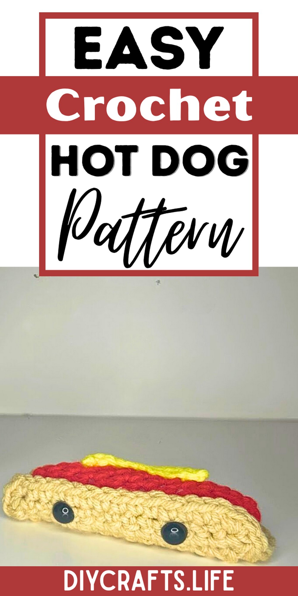 Crochet Hot Dog Pattern