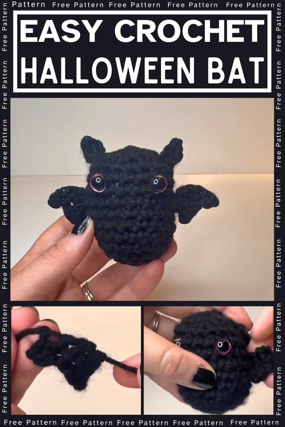 Crochet a Cute Halloween Bat Pattern Tutorial