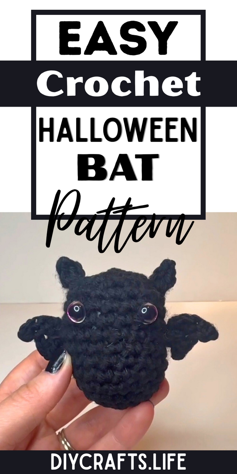 Crochet a Cute Halloween Bat Pattern Tutorial