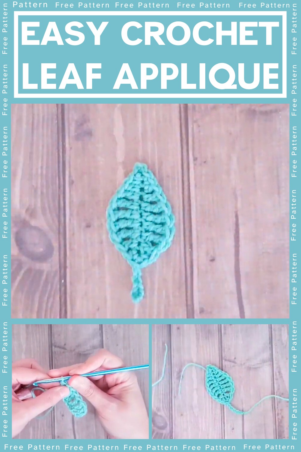 Crochet a Leaf Applique Pattern: Quick and Beautiful