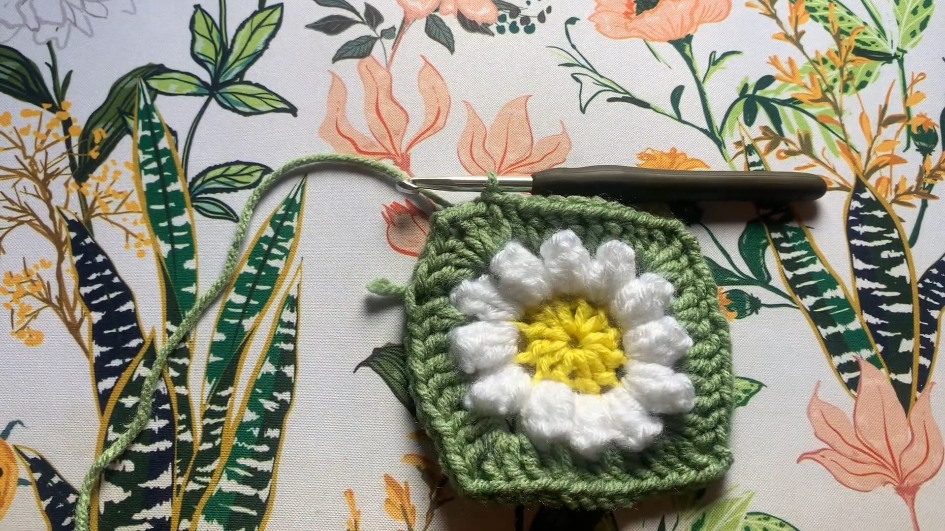 Learn How to Crochet a Daisy Granny Square Pattern